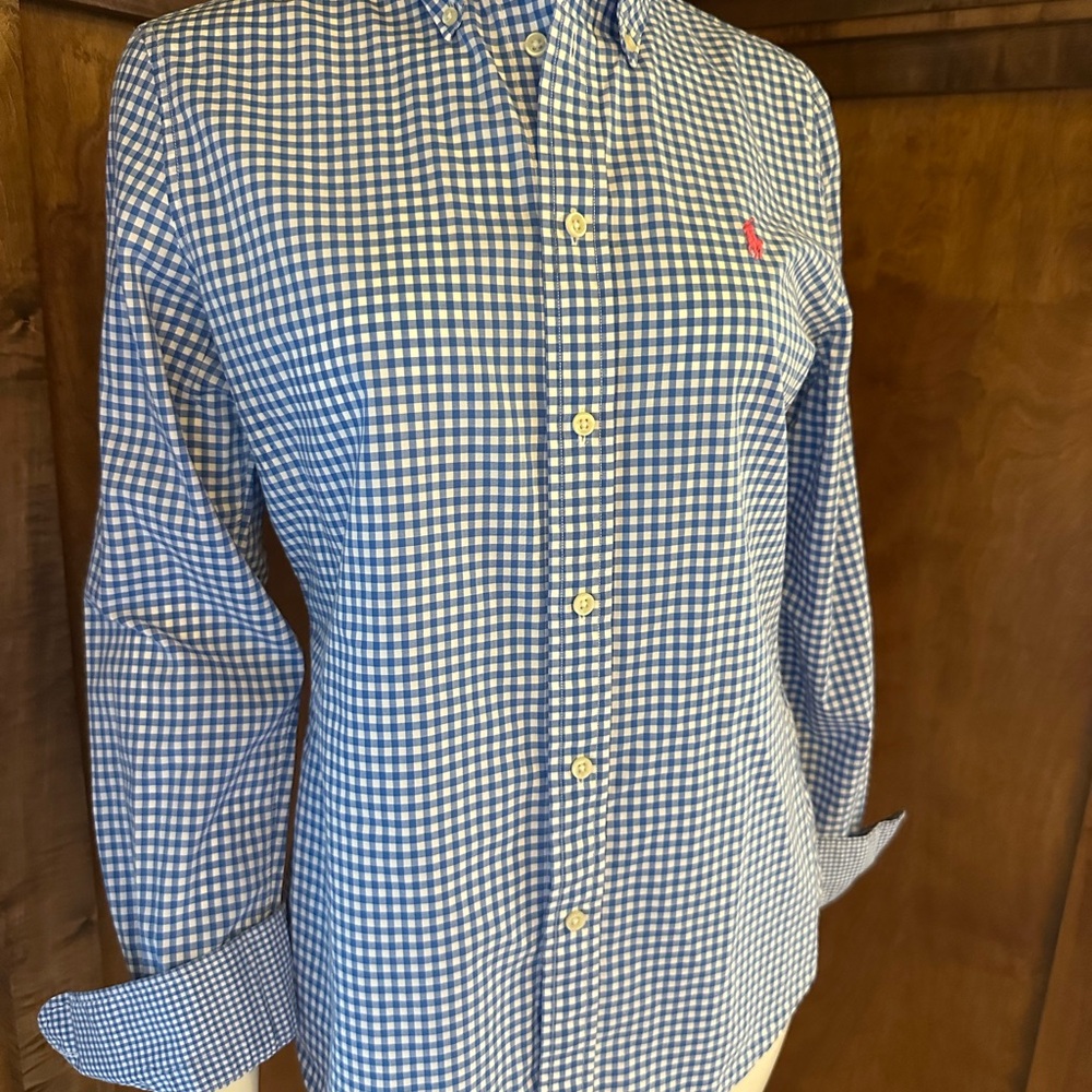 Ralph Lauren Women’s Blue Gingham Shirt